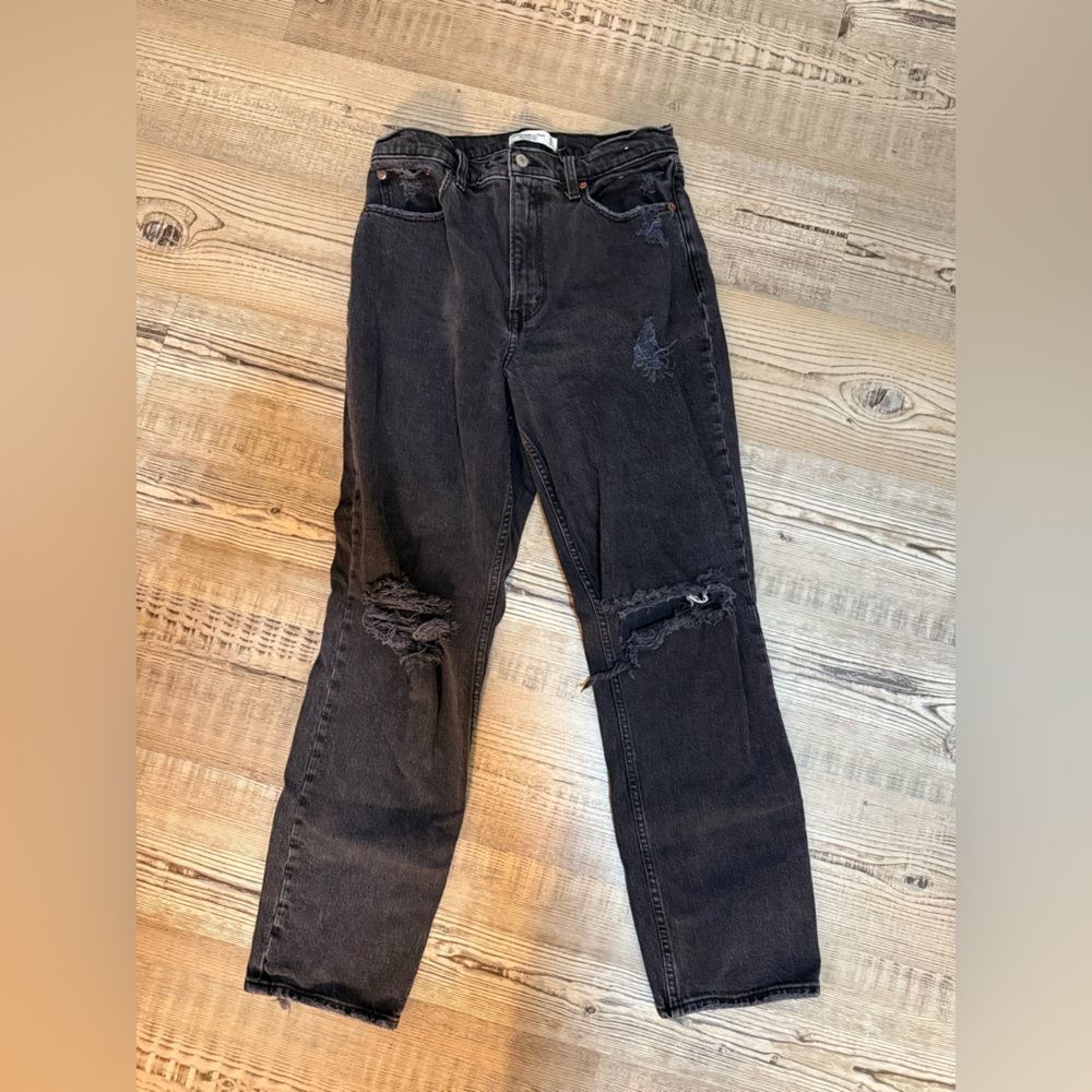 Abercrombie 90’s straight ultra high rise jeans
